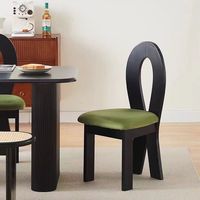 Chaise ergonomique en bois massif avec dossier, design moderne, pour salle à manger, dressing, négociation, loisirs, empilable, usage domestique et scolaire L068