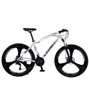 Cadres de vélo de montagne en carbone 26 "29" Levier de changement de vitesse en alliage léger Shimano Système de frein à disque Fourche en acier et aluminium
