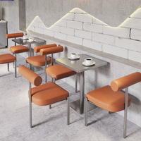 Prix de gros usine : Canapé simple moderne, Fauteuil de loisirs, Fauteuil en métal pour loft, Restaurant, Hall d'hôtel, Salon, Table et chaises