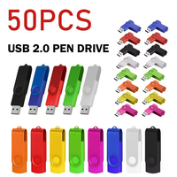 Lot de 50 clés USB 2.0, clé USB 256 Mo, 512 Mo, 1 Go, 2 Go, 4 Go, 8 Go, 16 Go, clé USB 32 Go, clé USB avec logo personnalisé