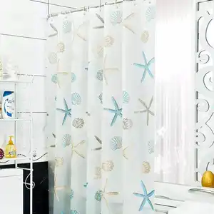 高品質格安環境にやさしいpeva浴室pvcシャワーカーテン家庭用