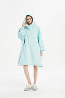 Fabriek Aanpassen Warme Fleece Deken Hoodie Rits Grote Capuchon Deken Met Mouw Oversized Volwassen Deken Trui Voor Dames Heren