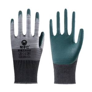 Gants de sécurité en latex HelpS Master K666, texture intégrale, micro-diamants en relief, résistants à l'abrasion, taille L, pour la construction et l'atelier - Product Image 1