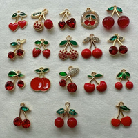 Pendentifs porte-clés en alliage multi-formes de fruits, fournitures artisanales pour accessoires de colliers DIY, vente en gros