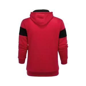 2024 New Arrival Cotton Fleece Pullover <b>Hoodie</b> Custom Logo Embroidered Front Panel with Striped Pattern Knitted Weaving Method - Product Image 5