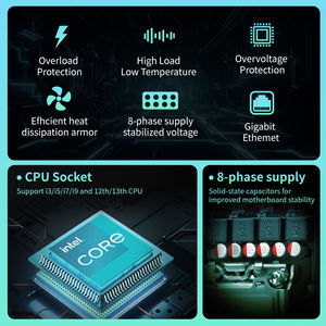 Compact H310M <strong>Mini</strong> <strong>ITX</strong> Motherboard for Intel 8th 9th Gen CPU LGA1151 DDR4 M2 NVMe SSD Home Office <strong>HTPC</strong> Build - Product Image 5