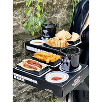 Nouvelle boîte à compartiments pour sandwichs tendance et personnalisable, plateau combiné avec poignée pour le brunch, plateau à collations, porte-plats et boissons à emporter