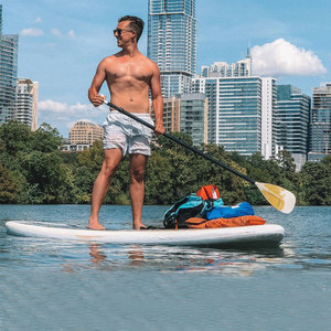 Planche à pagaie <span class=keywords><strong>gonflable</strong></span> portable de haute qualité, 22 pieds, double paroi, imperméable, en PVC, 6 pouces d'épaisseur, 13 kg, légère, pour les lacs - Product Image 2