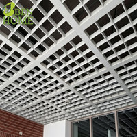 Grille de plafond suspendue en T moderne, ignifuge, antirouille, légère et haute résistance