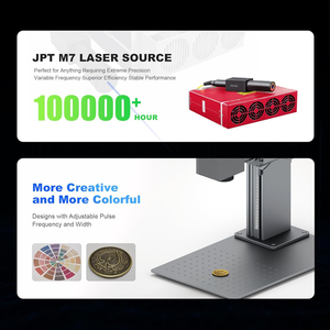 Nueva detección inteligente 2.5D 3D MAX JPT Mopa M7 20W 30W 50W 60W 100W 200W <span class=keywords><strong>Color</strong></span> Lightburn EzCad máquinas de marcado láser de fibra - Product Image 3