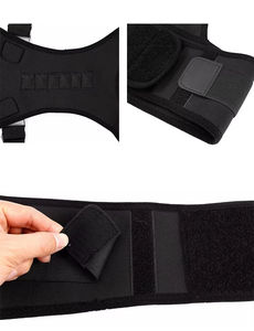 Enderezador de espalda ajustable de neopreno de alta calidad Corrector de postura corporal magnético soporte de hombro - Product Image 5