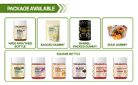 Gummies pour le sommeil des enfants Bioflex OEM Label avec 0,5 mg de mélatonine, L-théanine, camomille et mélisse pour un sommeil naturel des enfants