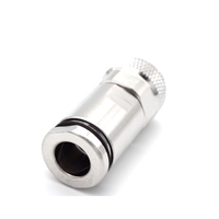 LWMC RF Coaxial N Macho Conectores de abrazadera de enchufe para cable FLEX10 RF Esencial para un rendimiento óptimo