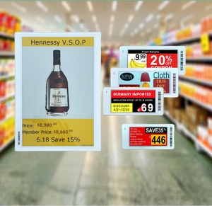 Étiquette de prix numérique intelligente en papier électronique E-Ink de 10,2 pouces, 4 couleurs, pour vente en gros OEM/ODM, affichage d'étiquettes électroniques ESL - Product Image 1