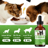 OEM/ODM Suppléments de soins de santé pour animaux de compagnie Chenil Toux Gouttes liquides pour tousser Humidifier la gorge