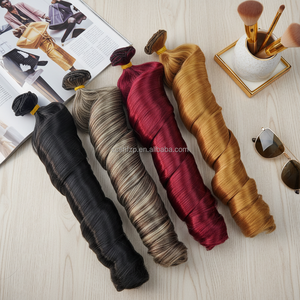 Trenzas de Cabello Sintético Sedoso de 22 Pulgadas, Fibra de Alta Temperatura, Rizo Francés Suelto, para Niños y Mujeres Negras, Procesado Químicamente - Product Image 5