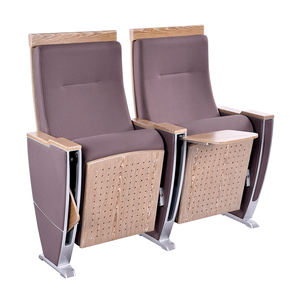 مقاعد حديثة من الخشب أو الألومنيوم بإطار قابل للطي من الفولاذ المصنوع من البولي يوريثين ، مقاعد قاعة تقليدية - Product Image 1