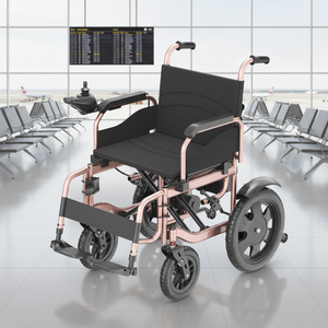 Nouveau style, fauteuil roulant automatique en acier au carbone pliable facilement, capacité de charge de 130 kg, batterie au plomb-acide puissante, moteurs sans balais 250 W*2 - Product Image 1
