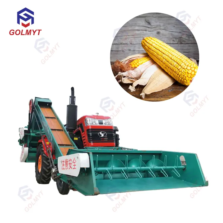 Full automatic feeding tractor Knapsack corn sheller The four - wheeled cart bears forward Yield 12-15 tons save save both time