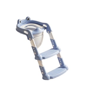Childrens Toilet With Stairs Potty Seat For Boys And Girls Frog Design PP Material Folding <b>Step</b> <b>Stool</b> - Product Image 1