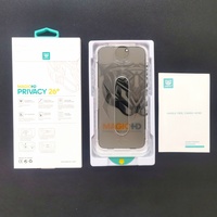 Boîte en verre magique Janit, verre trempé pour la confidentialité, installation facile pour coque iPhone 16e, protection d'écran intégrée pour iPhone 17 Pro