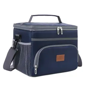 Bolsa cooler personalizada para acampamento, bolsa de piquenique com alça única de ombro, portátil peva oxford