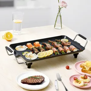 Andong Draagbare Outdoor En Indoor Professionele Elektrische Barbecue Bbq Grill Elektrische Teppanyaki Grill Platte Bakplaat