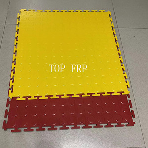 High Strength Garage PVC Interlocking Floor Tiles Workshop Flooring 500*500*6mm Dance Room PVC Flooring Mat - Product Image 2