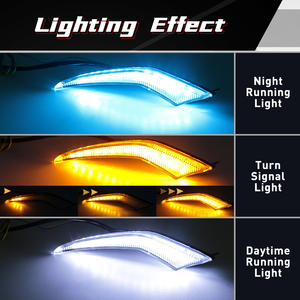 Luci Diurne a <span class=keywords><strong>LED</strong></span> Tricolore con Indicatori di Direzione Dinamici per Toyota Corolla L LE XLE 2020 2021 2022 - Product Image 3
