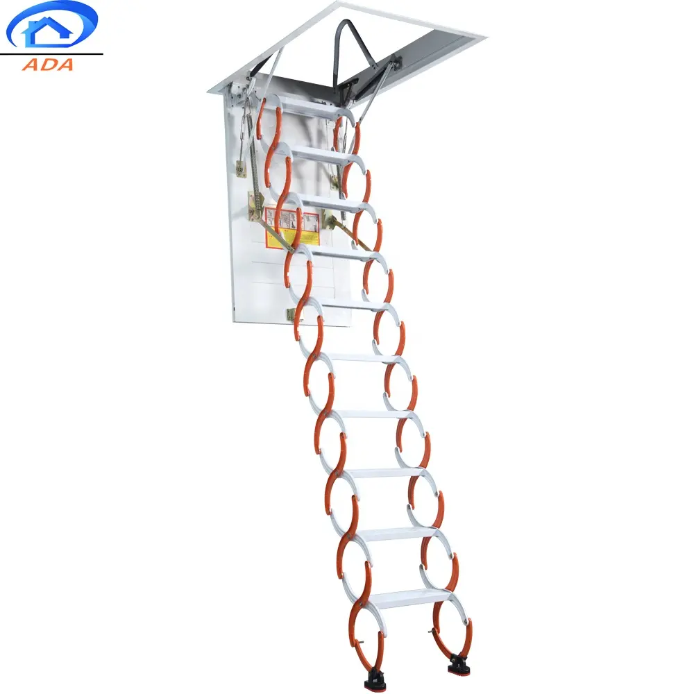 Ceiling Mounted Roof Access Retractable Folding Zip Step Attic Ladders