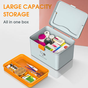 <span class=keywords><strong>Caja</strong></span> de Almacenamiento de Plástico Glosen 9669 de Doble Capa, Gran Capacidad, <span class=keywords><strong>18</strong></span> <span class=keywords><strong>Litros</strong></span>, Rosa/Azul, para Uso en el Hogar, Hotel u Hospital - Product Image 3