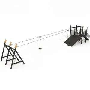 Amusement Park adventure play aluminum zip line outdoor equipment playground set