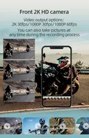 Casque de moto INVEER X3 avec kit oreillette 130 °   Caméra HD, écouteurs intercom étanches, radio FM, mains libres