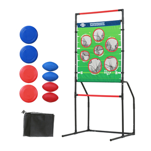 Jeu de lancer de disque de football 2 en 1 pour la cour et la pelouse, jeu de disque volant, jouets de ballon de <span class=keywords><strong>rugby</strong></span>, jeu de lancer pour les jeux en plein air - Product Image 1