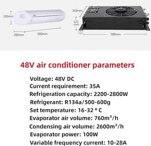 Climatiseur TELCOOL 48V dissimulé sous le châssis pour véhicules <span class=keywords><strong>de</strong></span> construction, remorques, <span class=keywords><strong>camping</strong></span>-cars et camions - Product Image 6