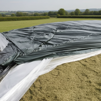 Meilleur Prix Exportation Pologne Bâche d'Ensilage C6 Matière Vierge 120 Microns Film d'Ensilage Vert/Noir avec Garantie UV 18 Mois