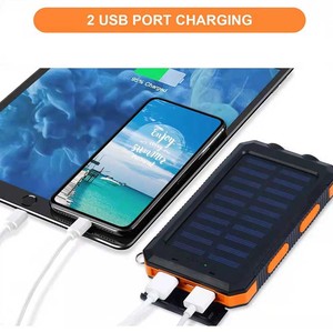 Banco de Energía Solar Portátil OEM 2024 Tipo C IP65 de Alta Capacidad, Lámpara de Emergencia para Camping, Banco de Energía Solar para Exteriores de 20000 mAh - Product Image 4