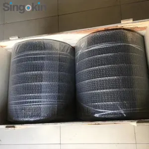 Easy Install Flat Sus304 Stainless Steel Wire Balanced Weave Conveyor Belt Transport Mesh Belt For Bakery Machinery
