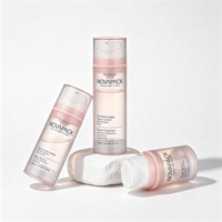 Emballage cosmétique, flacon pompe sans air rose, 30 ml, 50 ml, 80 ml, 100 ml, 120 ml, 150 ml, 200 ml, pot pompe sans air en plastique PP pour les soins de la peau