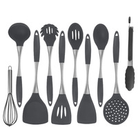 WEIMU poignée en acier inoxydable résistant aux hautes températures pot antiadhésif spatule en silicone ensemble de cuisine outils de cuisine esthétiques