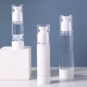 Empty 5ml 10ml 15ml 30ml 50ml 100ml 150ml Plastic Airless <b>Pump</b> <b>Bottles</b> for Cream and Lotion Cosmetics - Product Image 4