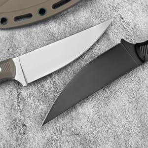Cuchillo de Caza con Mango de Fibra de Nailon para Exteriores, Acero 8Cr13Mov, Cuchillo Táctico de Supervivencia EDC para Camping, Hoja Fija con Funda Kydex - Product Image 4