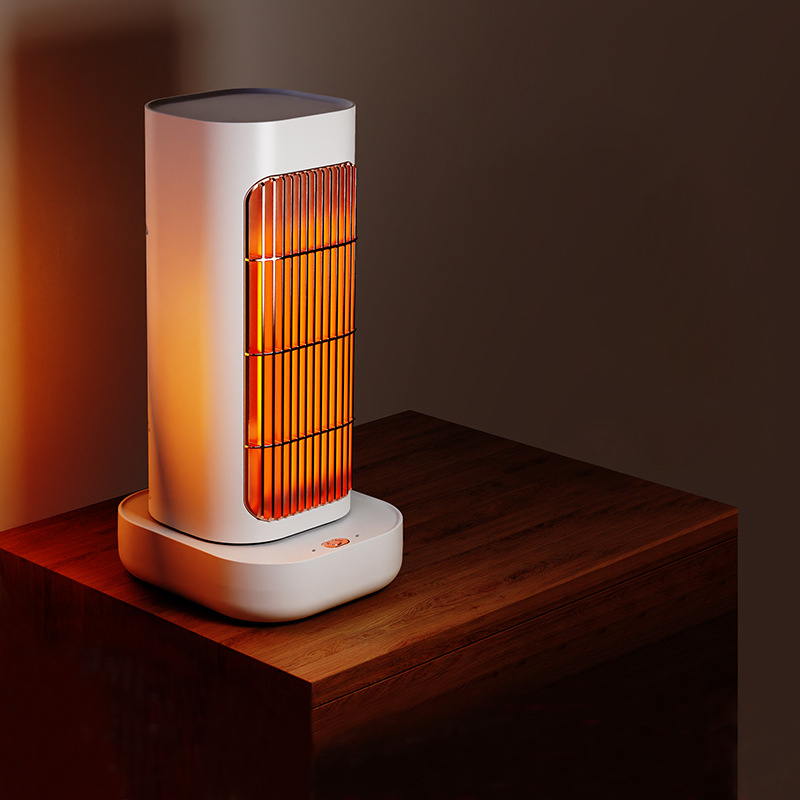 Портативный Осциллирующий нагреватель вентилятора с защитой от наконечников, вертикальный бытовой электрический нагреватель 1300 Вт, нагреватель вентилятора с положительным температурным коэффициентом