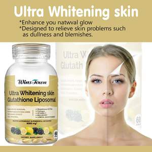 Cápsulas <span class=keywords><strong>Ultra</strong></span> Clareadoras para a Pele, Clareamento Natural, Uniformização do Tom da Pele, Aumento da Radiância, Suplementos Antioxidantes com Suporte de Colágeno - Product Image 2