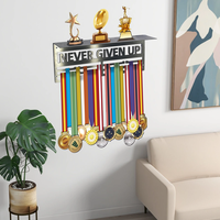 Support de Présentation de Médailles en Métal Personnalisé pour Sports, Marathon, Football, Course à Pied – Présentoir Mural pour Médailles