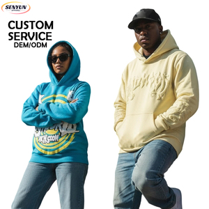 Vente chaude 2025 nouvelle vente en gros LOGO personnalisé de haute qualité hommes surdimensionné vierge Vintage sweats à capuche bouffée impression <span class=keywords><strong>sweat</strong></span>-shirt fabricants - Product Image 1