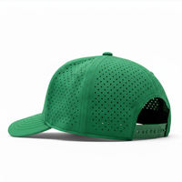 Gorra Trucker de 5 Paneles de Alto Rendimiento, Transpirable e Impermeable, con Lazo, Logotipo Personalizado, Orificios Cortados con Láser, Ajustable, 100% Poliéster