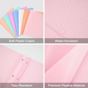 A4 tiêu chuẩn polyethylene đôi túi thư mục, nhựa đơn-clip A4 Văn phòng phẩm tập tin Bìa, văn phòng và đồ dùng học tập. - Product Image 5