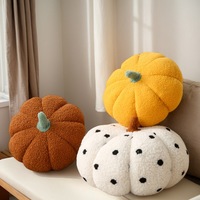 Coussin de canapé en forme de citrouille, style nordique, mignon, décoration de salon, chambre à coucher, baie vitrée, ornement de coussin simple