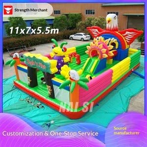 <span class=keywords><strong>Château</strong></span> gonflable géant personnalisé pour l'extérieur, lit de saut, <span class=keywords><strong>château</strong></span> gonflable pour enfants, NS-30 10x6x5.2m, parc d'attractions - Product Image 3